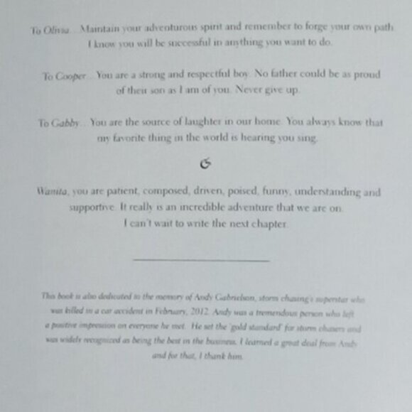 Blown Away Tornado Hunter Greg Johnson 2012 Hardcover Coffee Table Picture Book - Picture 4 of 7